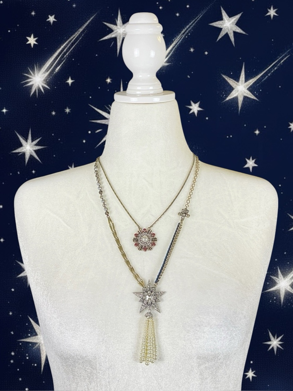 Chloe + Isabel Glam Boho Whimsigoth Art Deco Maximalist Vintage Style Necklace